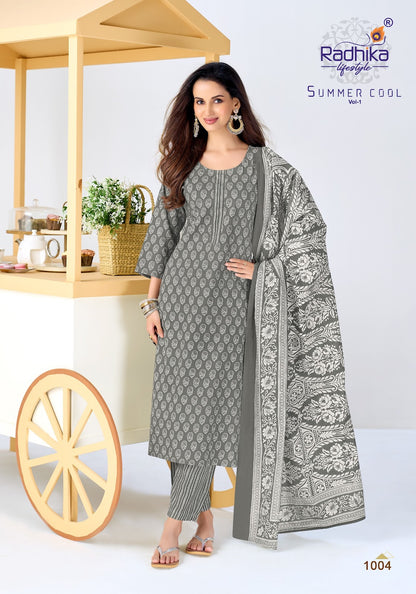 Summer Cool Vol 1 Radhika Lifestyle Readymade Cotton Pant Suits Supplier