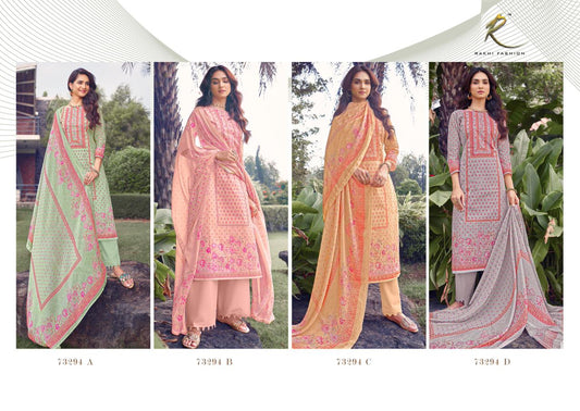 Summer Cool Vol 1 Rakhi Fashion Pant Style Suits Wholesale Price
