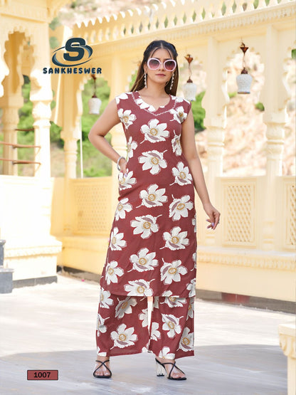 Summer Cool Vol 1 Sankheswer Reyon Co Ord Set Exporter India