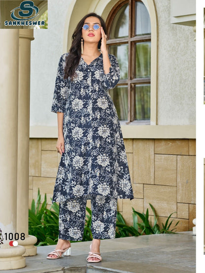 Summer Cool Vol 2 Sankheswer Reyon Co Ord Set Manufacturer