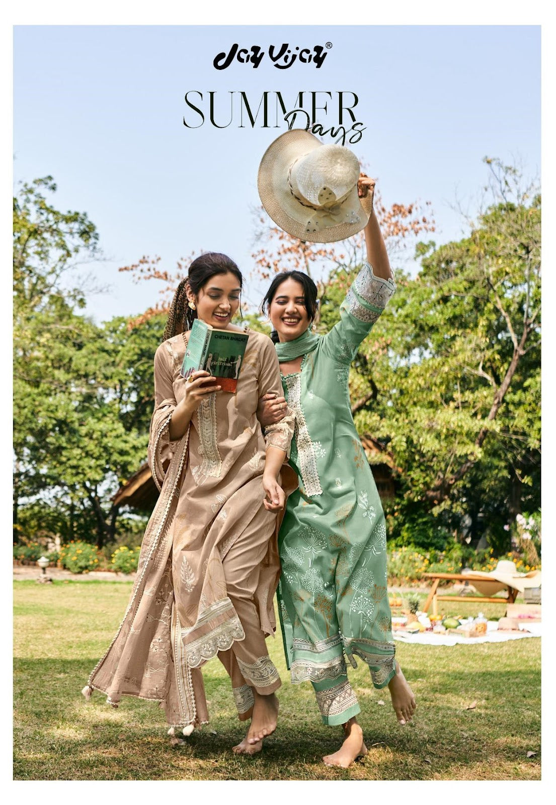 Summer Days Jay Vijay Pure Organdy Pant Style Suits Manufacturer