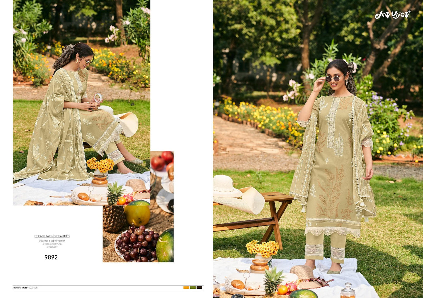 Summer Days Jay Vijay Pure Organdy Pant Style Suits Manufacturer