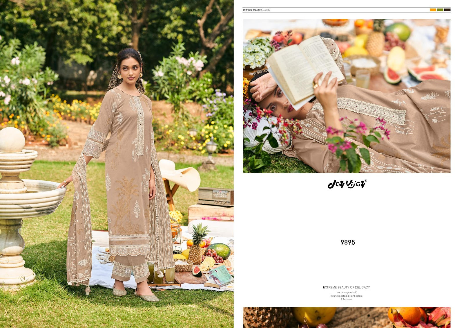 Summer Days Jay Vijay Pure Organdy Pant Style Suits Manufacturer