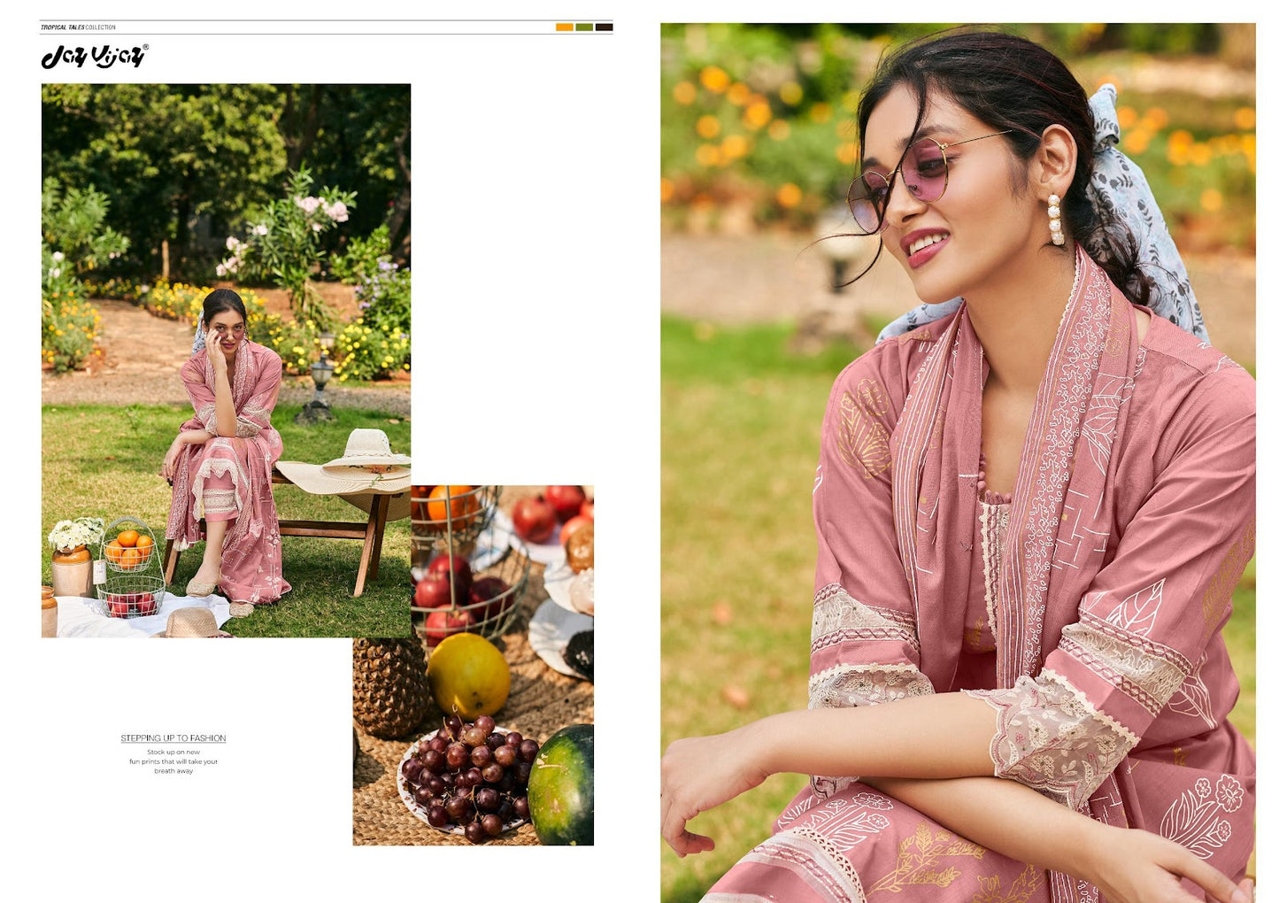 Summer Days Jay Vijay Pure Organdy Pant Style Suits Manufacturer