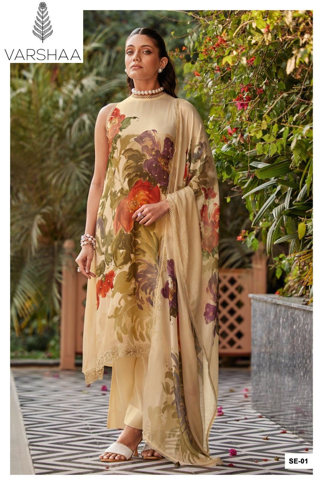 Summer Edit Varshaa Viscose Muslin Pant Style Suits Wholesale