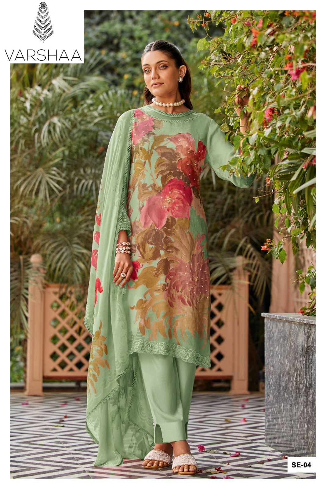 Summer Edit Varshaa Viscose Muslin Pant Style Suits Wholesale
