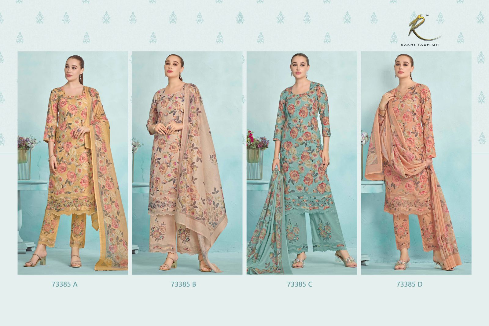 Summer Extravaganza Rakhi Fashion Cotton Karachi Salwar Suits Exporter