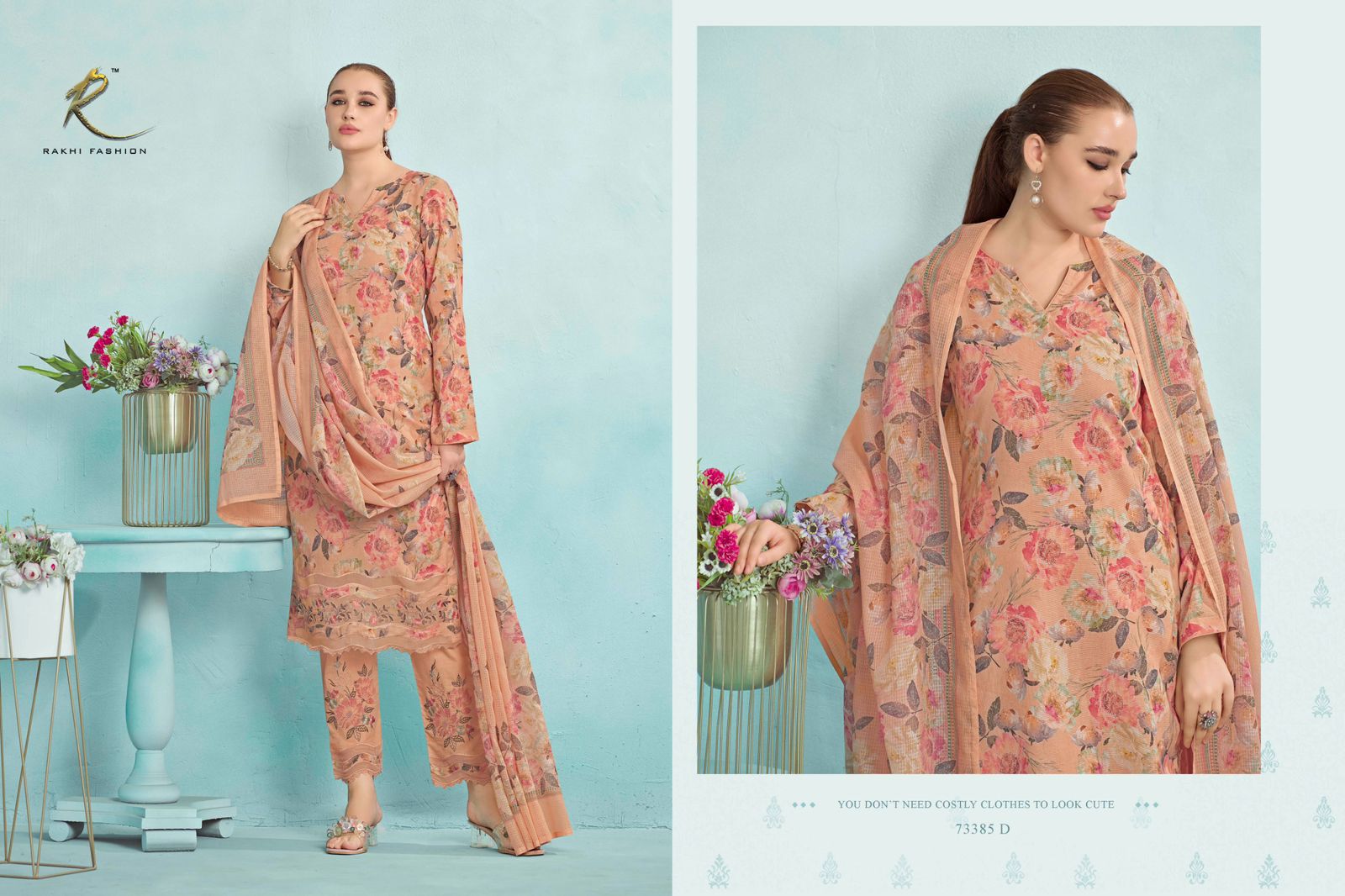 Summer Extravaganza Rakhi Fashion Cotton Karachi Salwar Suits Exporter
