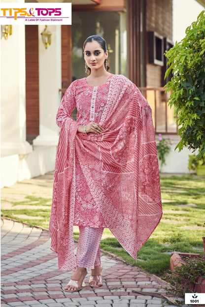 Summer Fashion Vol 08 Tips Tops Cotton Readymade Cotton Pant Suits Wholesaler