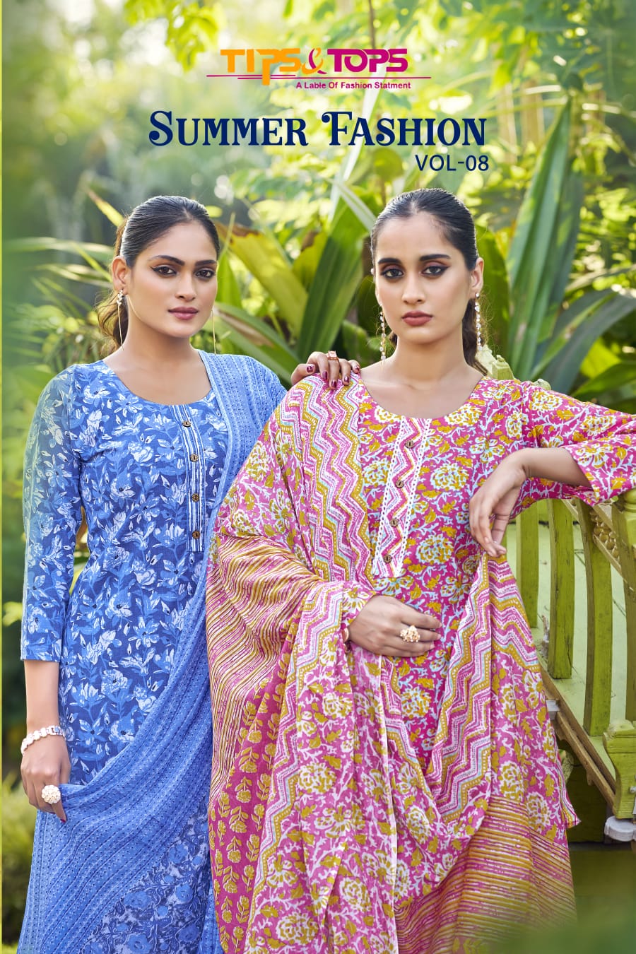 Summer Fashion Vol 08 Tips Tops Cotton Readymade Cotton Pant Suits Wholesaler