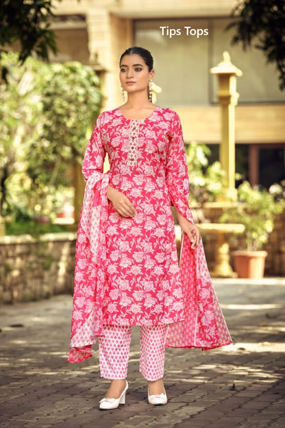 Summer Fashion Vol 11 Tips Tops Readymade Cotton Pant Suits Wholesaler Gujarat