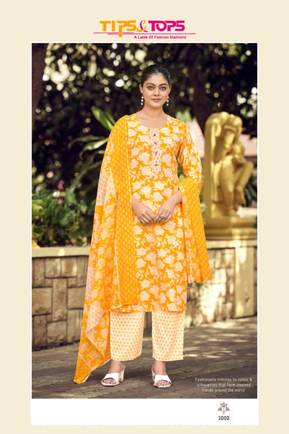 Summer Fashion Vol 11 Tips Tops Readymade Cotton Pant Suits Wholesaler Gujarat