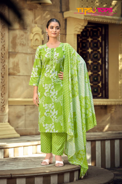 Summer Fashion Vol 11 Tips Tops Readymade Cotton Pant Suits Wholesaler Gujarat