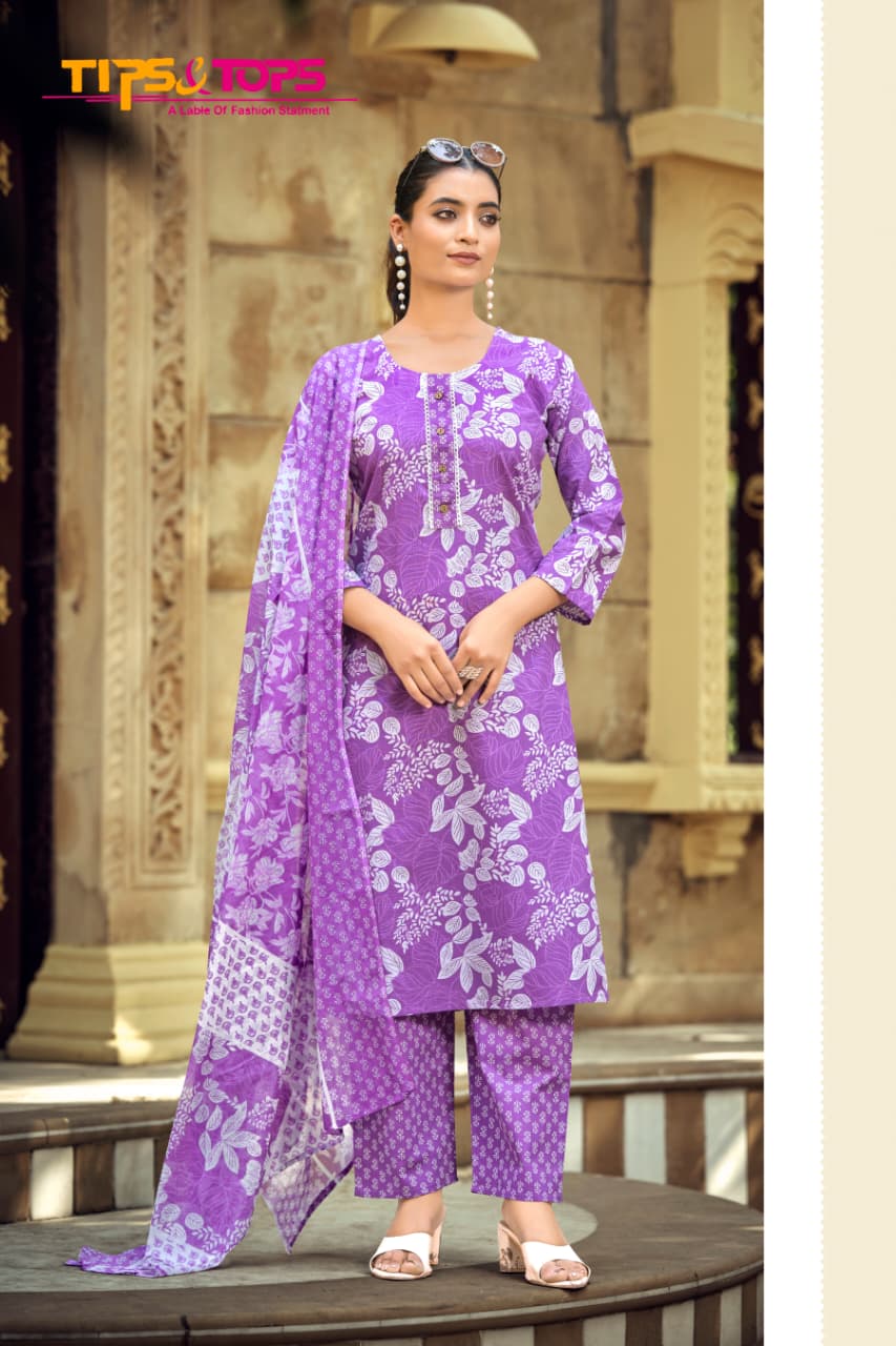 Summer Fashion Vol 11 Tips Tops Readymade Cotton Pant Suits Wholesaler Gujarat