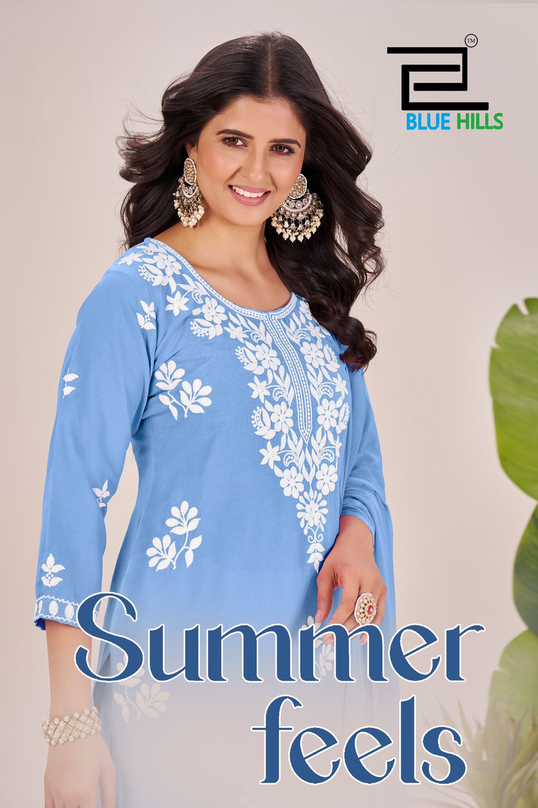 Summer Feels Blue Hills Rayon 14Kg Readymade Pant Style Suits Manufacturer Ahmedabad
