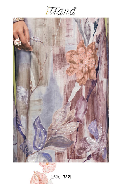 Summer Floral Itrana Pure Cotton Plazzo Style Suits Exporter Ahmedabad