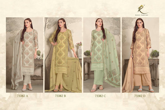 Summer Fragrance Rakhi Fashion Bemberg Pant Style Suits Wholesale Price