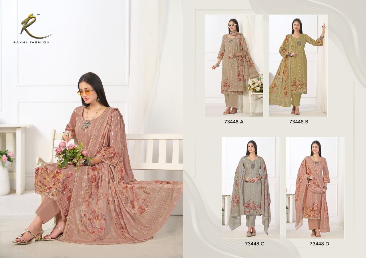 Summer Freesia 73448 Rakhi Fashion Cotton Pant Style Suits Wholesaler