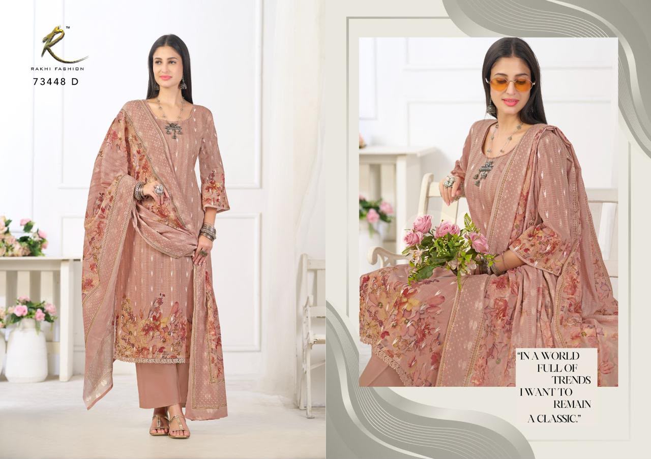 Summer Freesia 73448 Rakhi Fashion Cotton Pant Style Suits Wholesaler