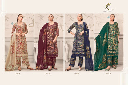Summer Galaxy 73464 Rakhi Fashion Cotton Pant Style Suits Exporter Ahmedabad