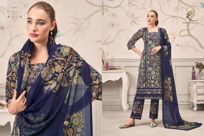 Summer Galaxy 73464 Rakhi Fashion Cotton Pant Style Suits Exporter Ahmedabad