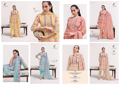 Summer Galaxy Rakhi Fashion Mul Chanderi Pant Style Suits Exporter Ahmedabad