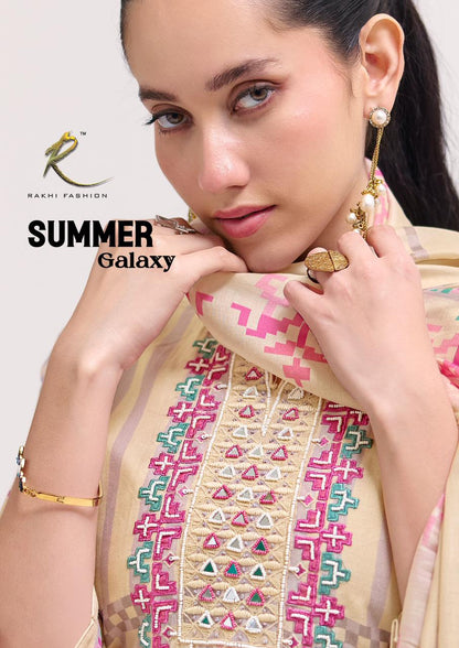 Summer Galaxy Rakhi Fashion Mul Chanderi Pant Style Suits Exporter Ahmedabad