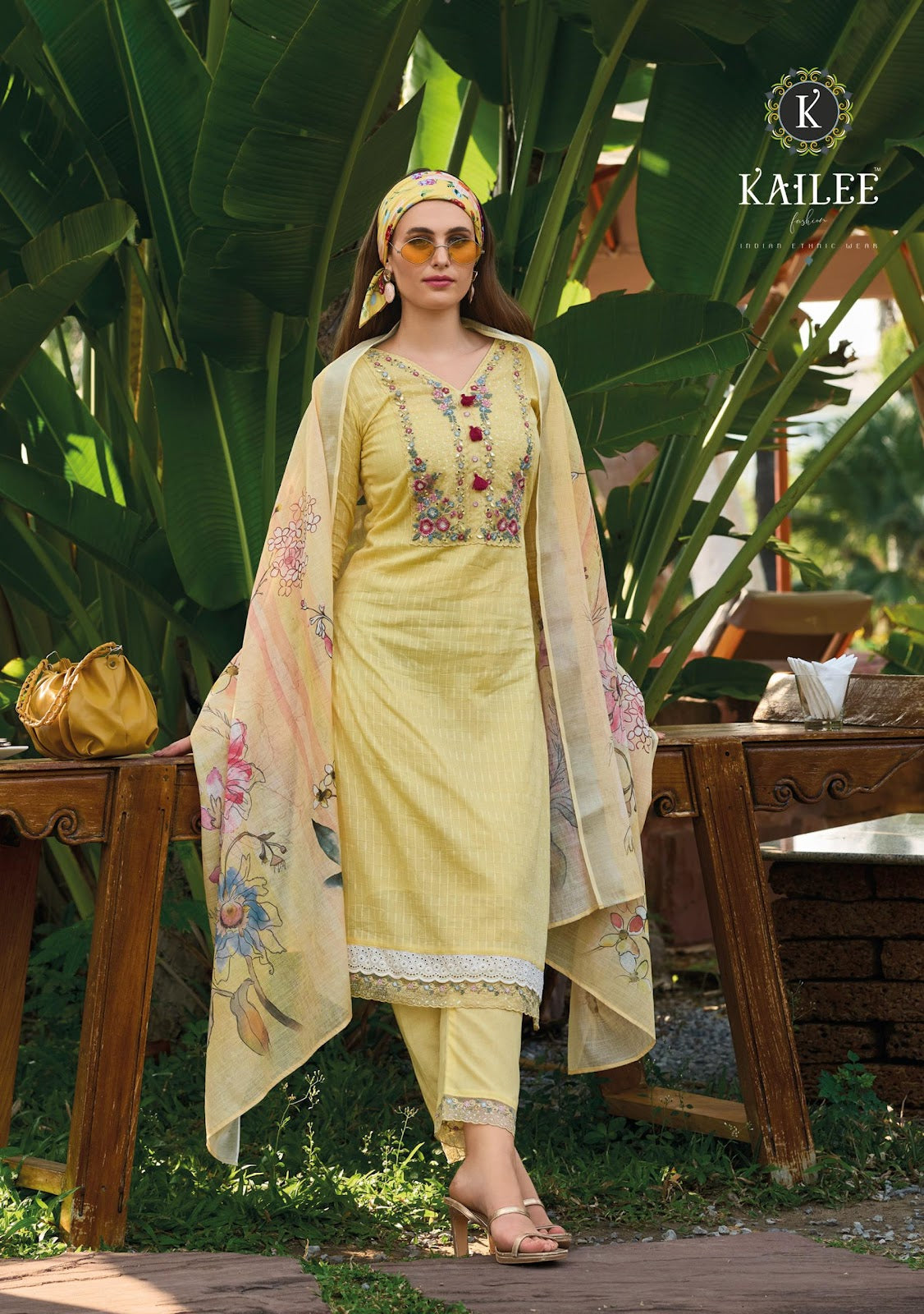 Summer Garden Kailee Fashion Cotton Readymade Pant Style Suits