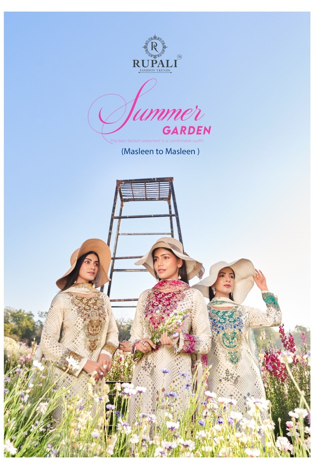 Summer Garden Rupali Viscose Muslin Pant Style Suits Manufacturer