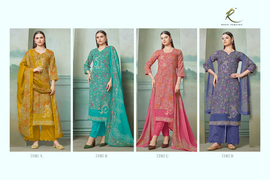 Summer Glanza Rakhi Fashion Linen Pant Style Suits Manufacturer