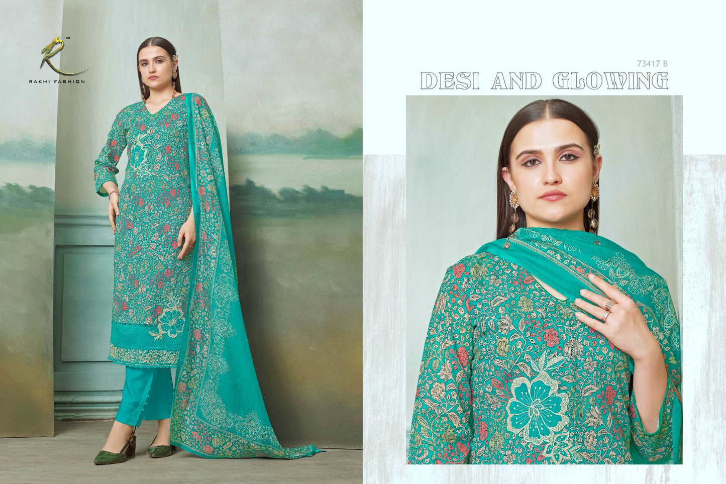 Summer Glanza Rakhi Fashion Linen Pant Style Suits Manufacturer