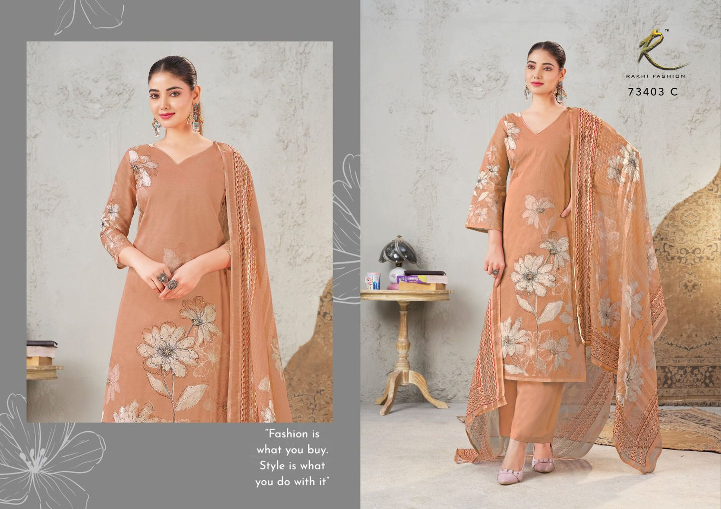 Summer Haute Rakhi Fashion Pure Organdy Pant Style Suits Manufacturer