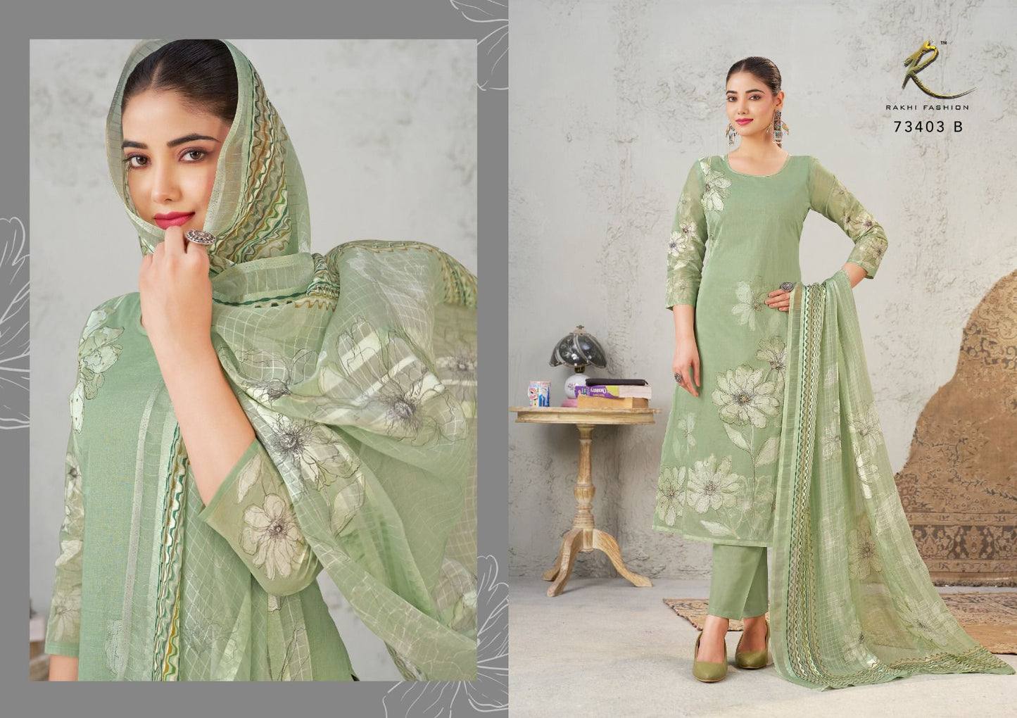 Summer Haute Rakhi Fashion Pure Organdy Pant Style Suits Manufacturer