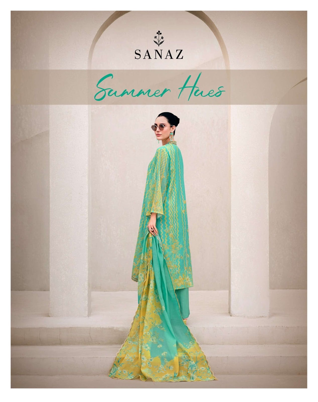Summer Hues Sanaz Viscose Mul Pakistani Salwar Suits Exporter Gujarat