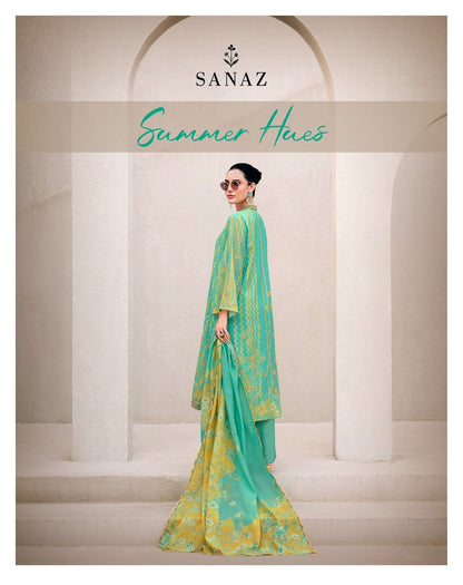 Summer Hues Sanaz Viscose Mul Pakistani Salwar Suits Exporter Gujarat