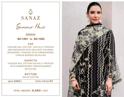 Summer Hues Sanaz Viscose Mul Pakistani Salwar Suits Exporter Gujarat