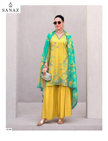 Summer Hues Sanaz Viscose Mul Pakistani Salwar Suits Exporter Gujarat