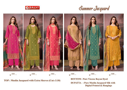 Summer Jacquard Salvi Fashion Muslin Pant Style Suits Wholesale