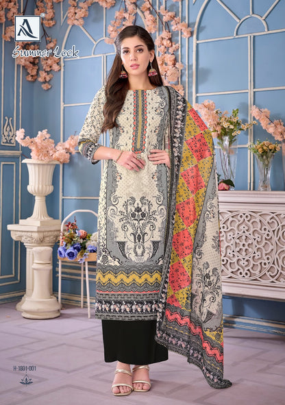 Summer Look Alok Zam Karachi Salwar Suits Manufacturer India