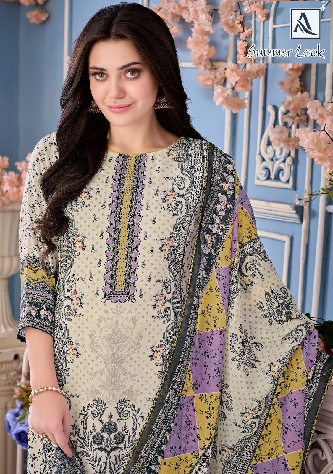 Summer Look Alok Zam Karachi Salwar Suits Manufacturer India