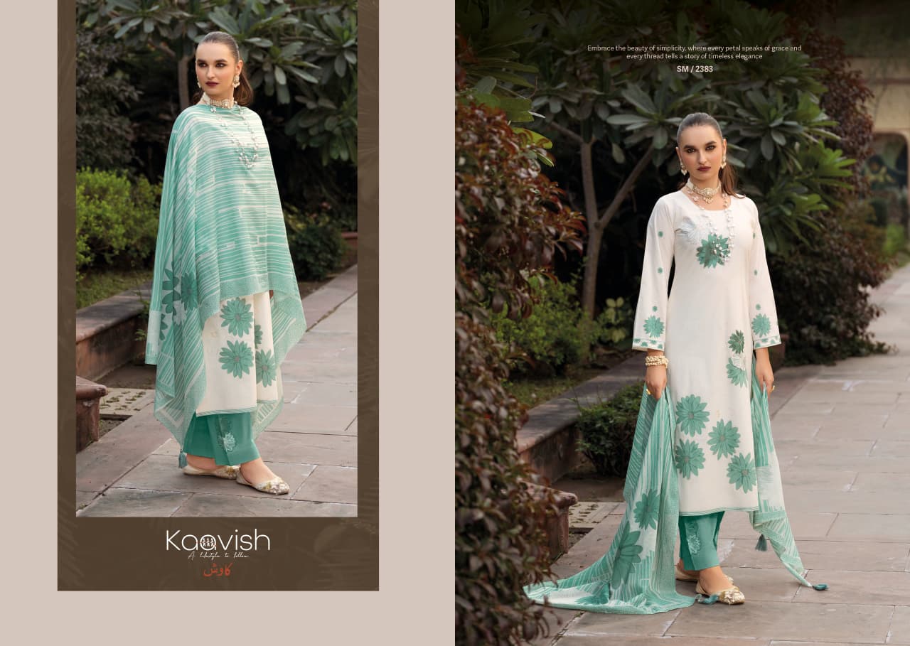 Summer Luxe Kaavish Lawn Cotton Pant Style Suits Exporter Gujarat