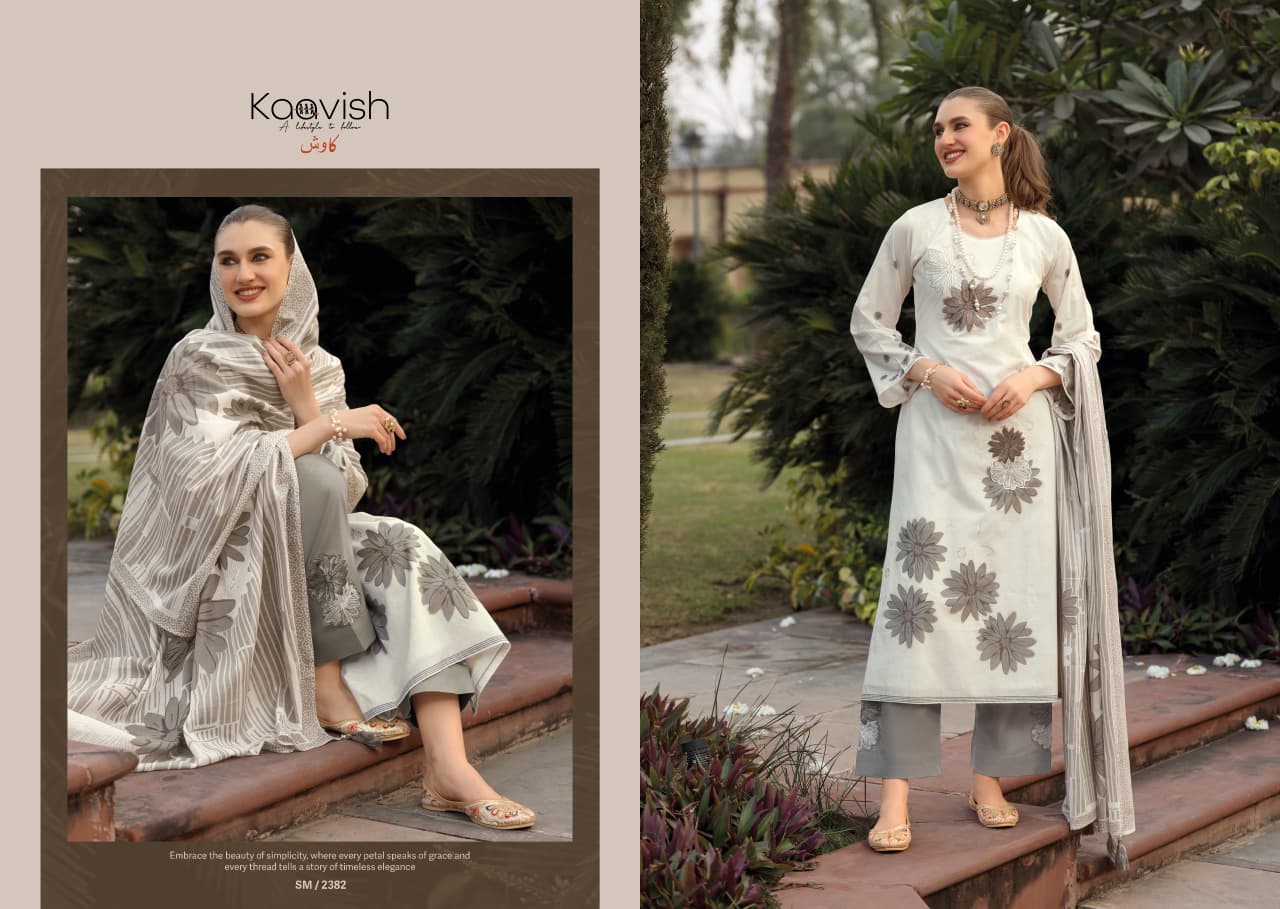 Summer Luxe Kaavish Lawn Cotton Pant Style Suits Exporter Gujarat