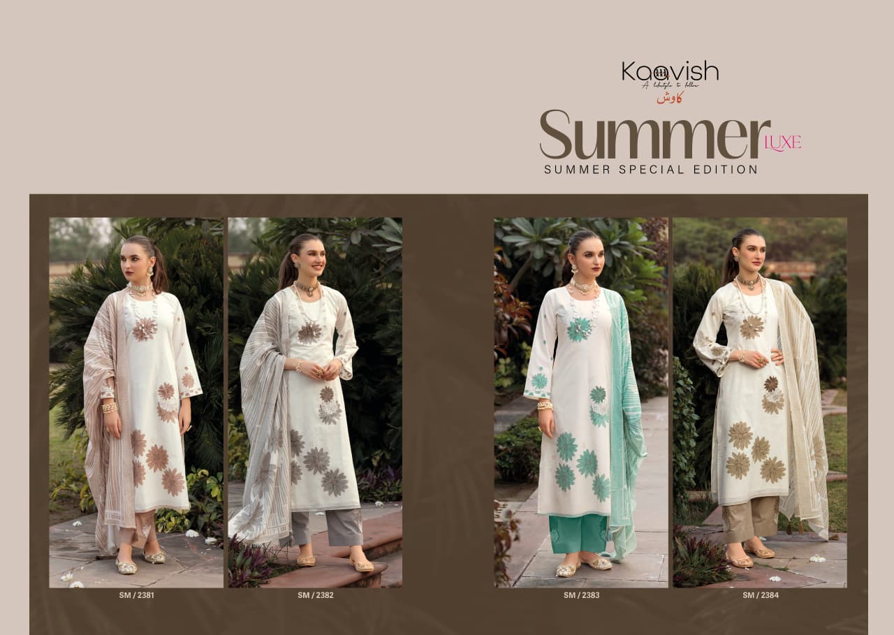 Summer Luxe Kaavish Lawn Cotton Pant Style Suits Exporter Gujarat