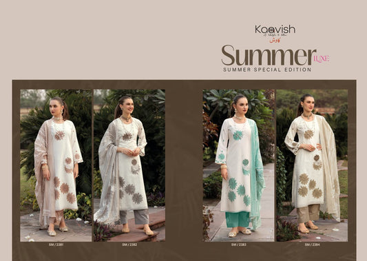 Summer Luxe Kaavish Lawn Cotton Pant Style Suits Exporter Gujarat