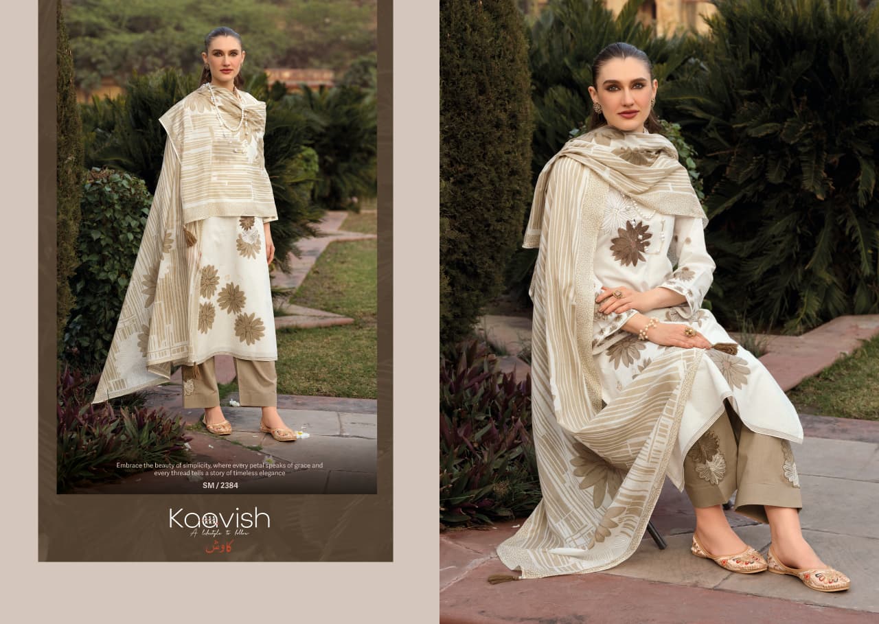 Summer Luxe Kaavish Lawn Cotton Pant Style Suits Exporter Gujarat