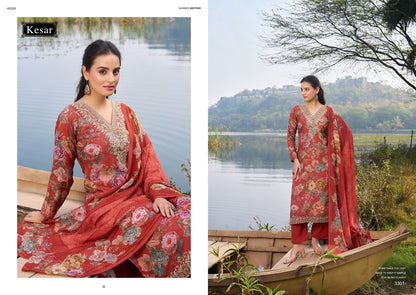 Summer Misty Kesar Viscose Muslin Pant Style Suits Manufacturer India
