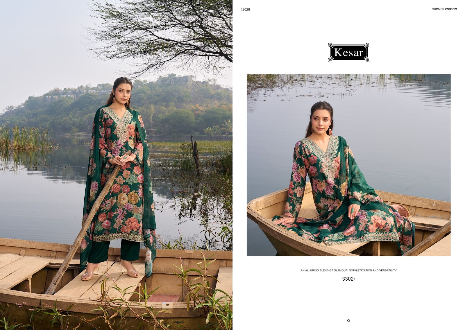 Summer Misty Kesar Viscose Muslin Pant Style Suits Manufacturer India
