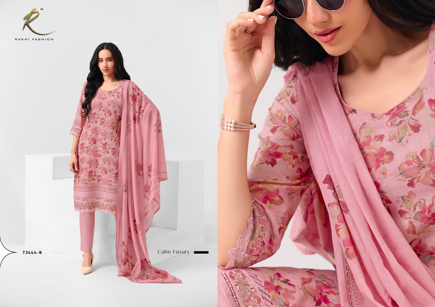 Summer Petals 73444 Rakhi Fashion Mul Cotton Pant Style Suits Supplier Gujarat