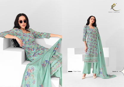 Summer Petals 73444 Rakhi Fashion Mul Cotton Pant Style Suits Supplier Gujarat