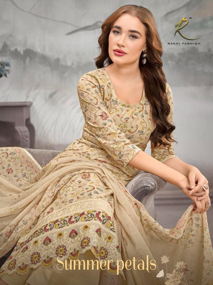 Summer Petals 73468 Rakhi Fashion Soft Cotton Pant Style Suits Wholesale Price